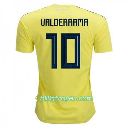 Billige Fotballdrakter Colombia Valderrama 10 VM 2018 Hjemmedraktsett
